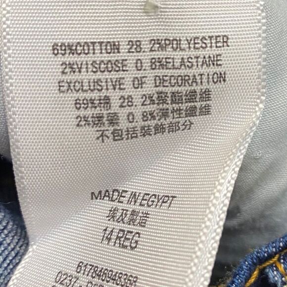 Levi’s Girls High Rise Straight Leg Jeans - Picture 11 of 14